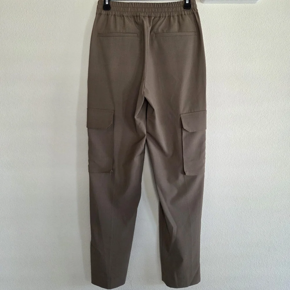Sandro Mens Wool Blend New Alpha Cargo Trousers Size 30 NWT $445 Olive Green